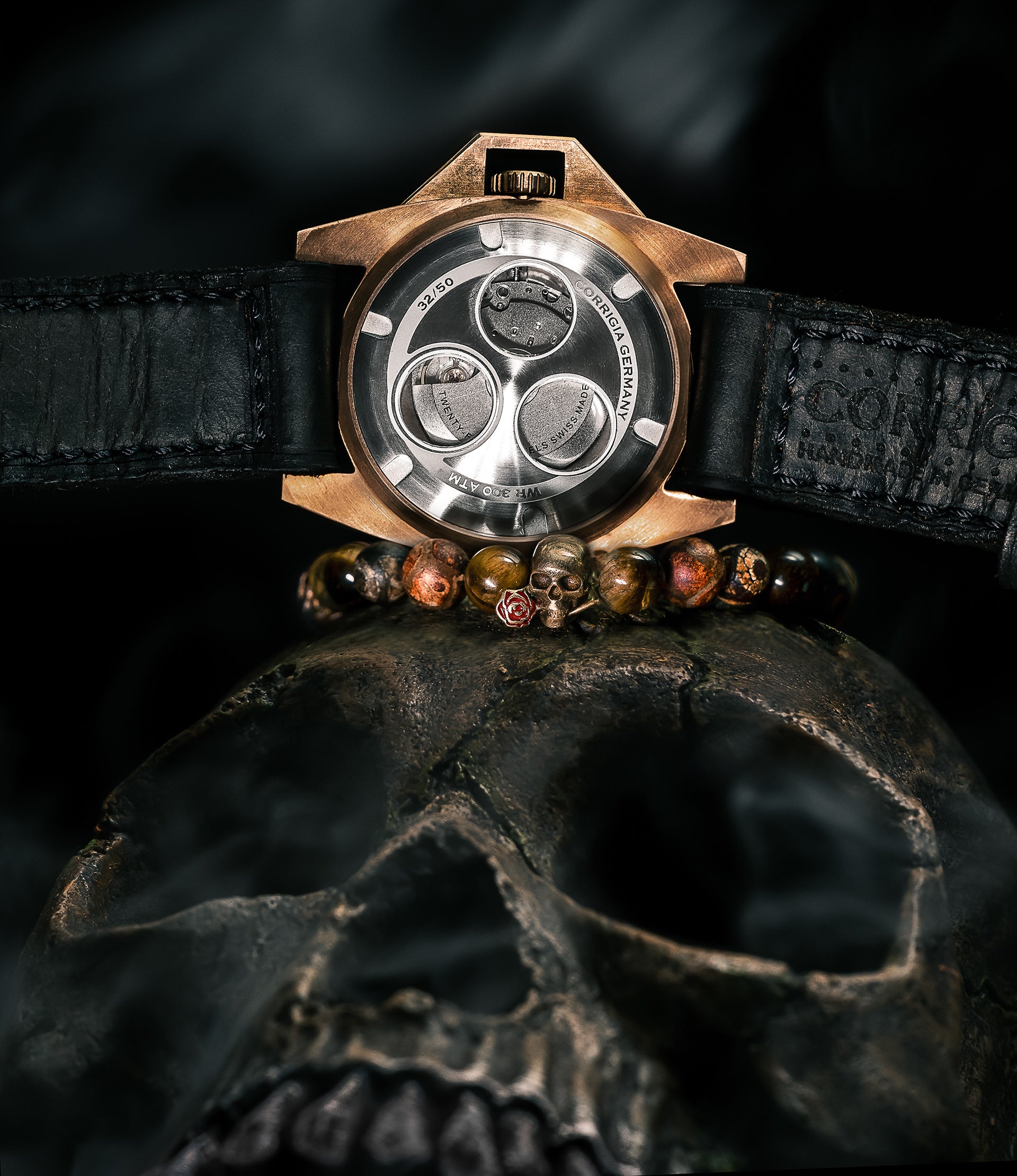 BEADS03 - Brown Bronze Xª Flottiglia MAS | Beaded Bracelet Bracelet