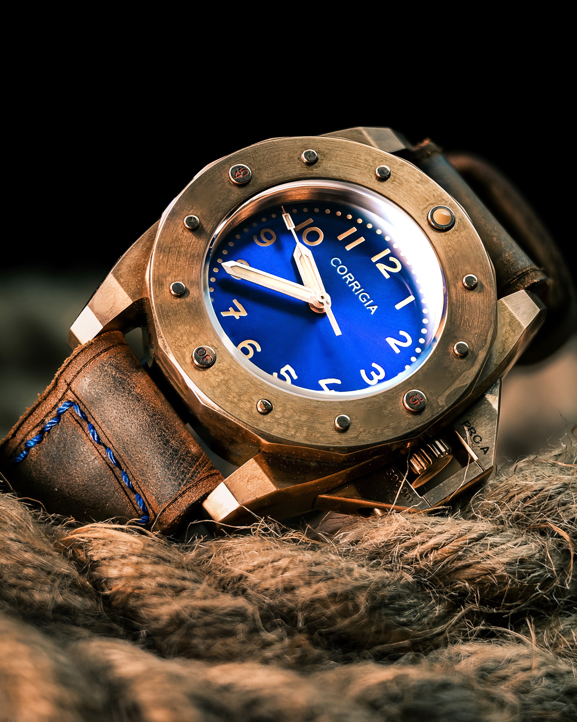 Corrigia01 Bronze S-Blue REF.AS.608-613-576-577 Ausstellungsstück