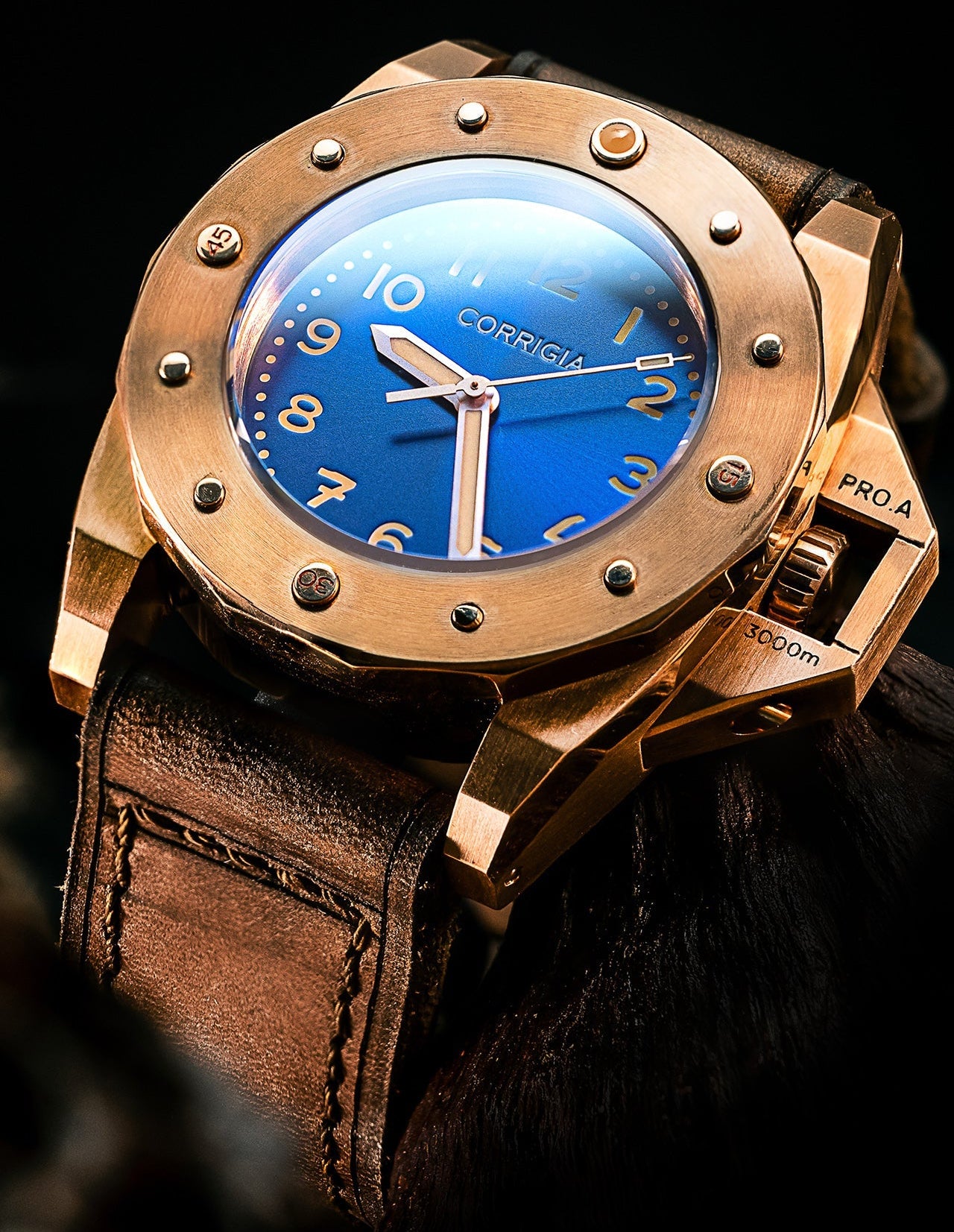 Corrigia01 Bronze S-Blue REF.AS.608-613-576-577 Ausstellungsstück