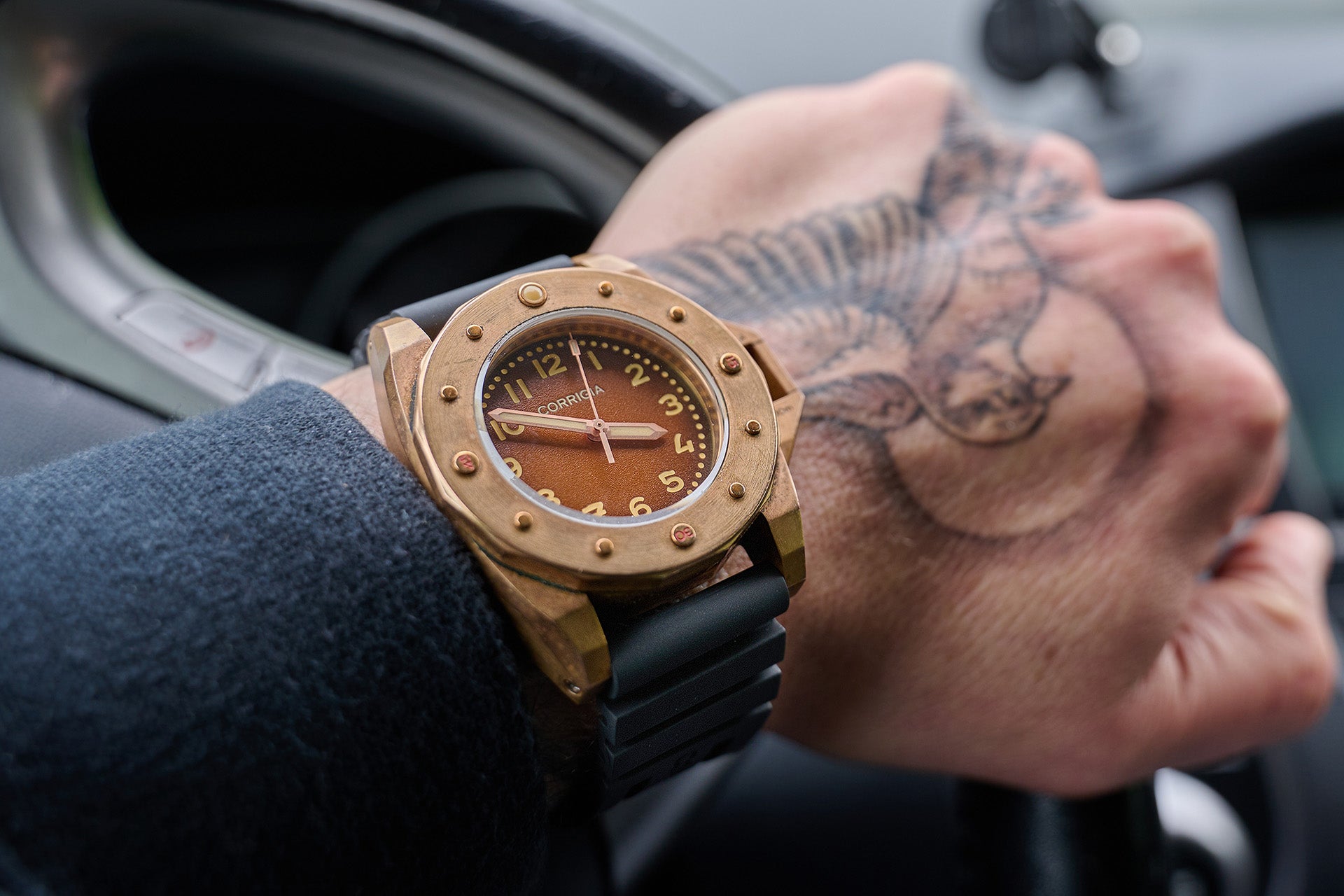 RUBBER01 Deep Black Tactical FKM wave rubber