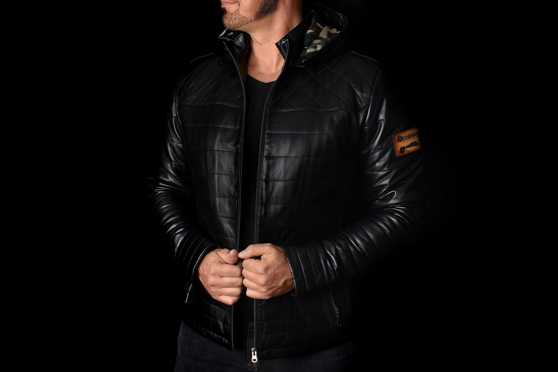 Jacket 05 - Black Removable Hood