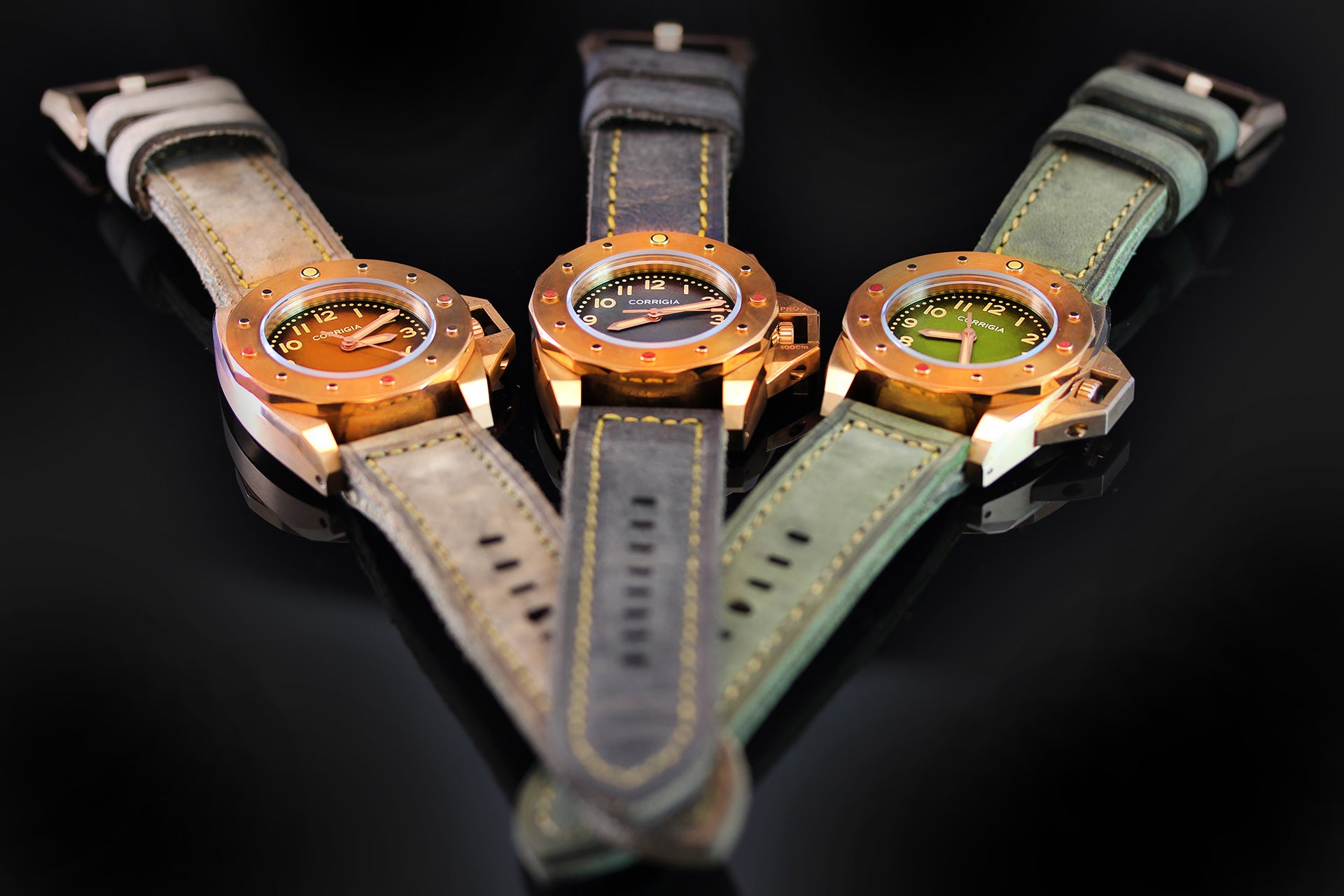 Corrigia01 Bronze P-Olive Ref.611-613-576-577