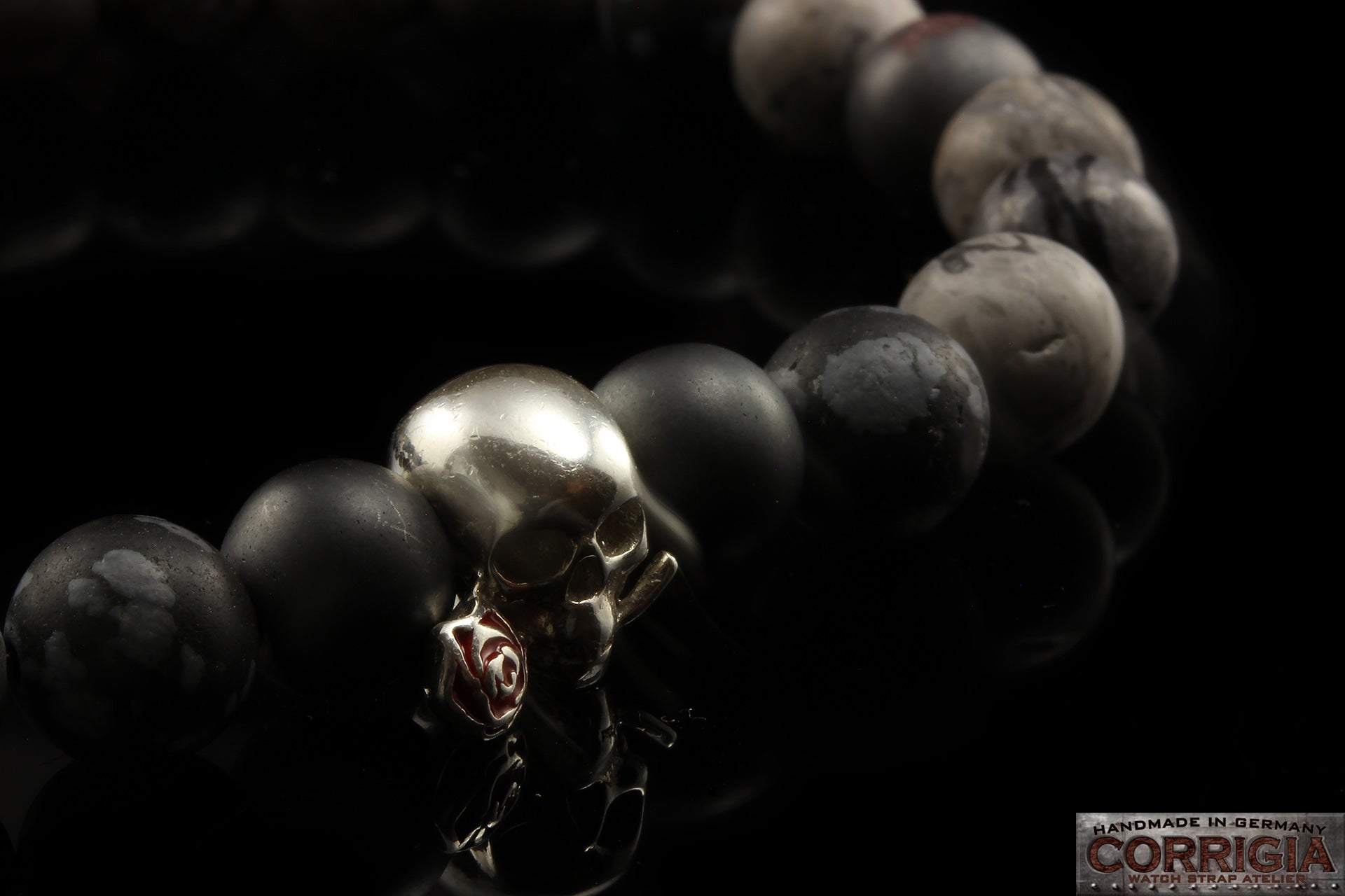 BEADS02 - Gray Silver Xª Flottiglia MAS | Beaded Bracelet Bracelet