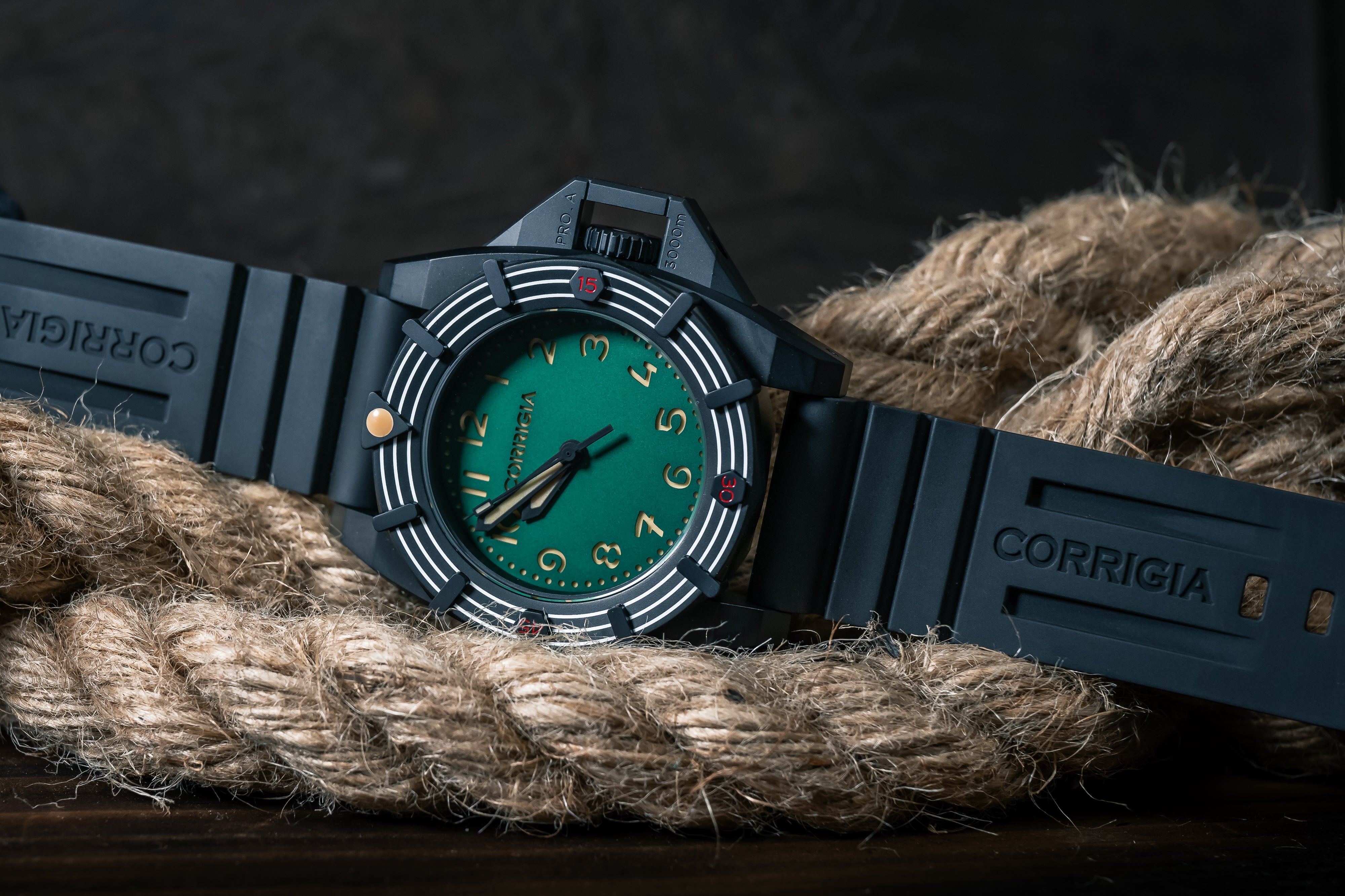 RUBBER01 Deep Black Tactical FKM wave rubber