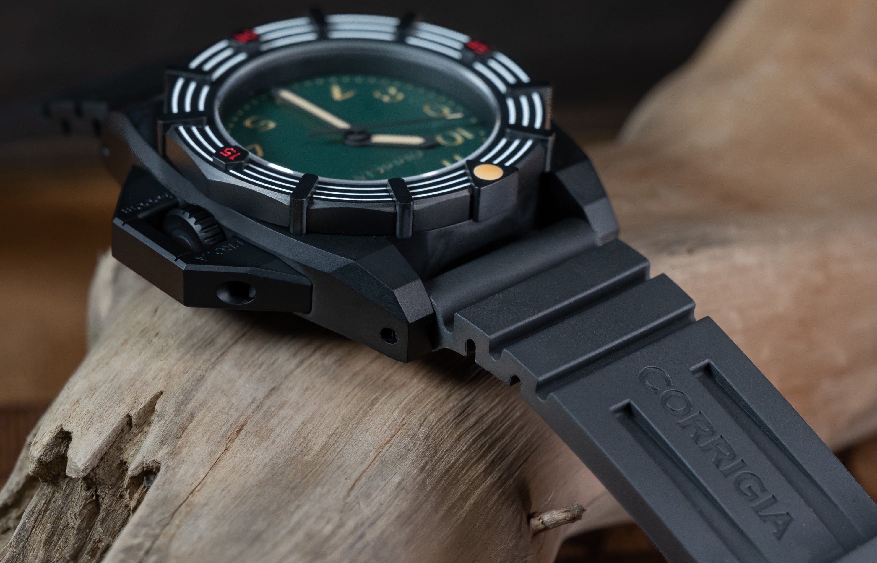 RUBBER01 Deep Black Tactical FKM wave rubber