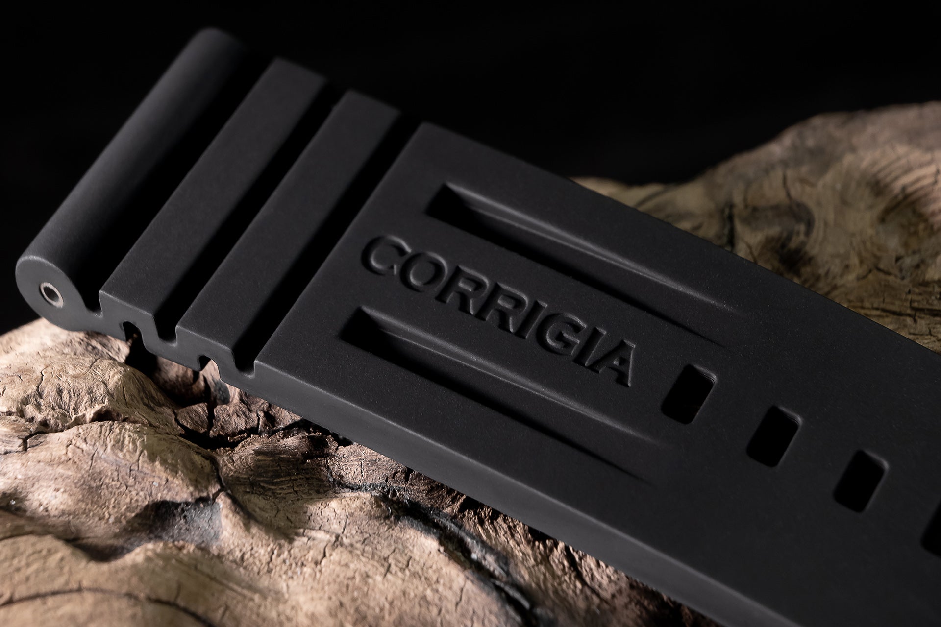 RUBBER01 Deep Black Tactical FKM wave rubber