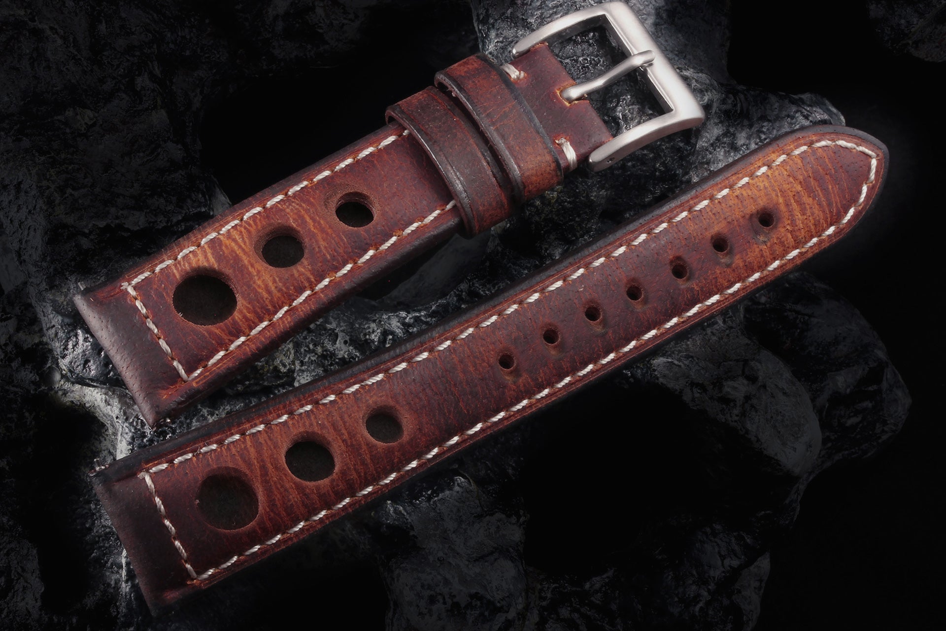 Heritage13 Cinnamon Rally Racer Strap 3 Holes