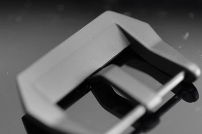 Screw-on Corrigia Buckle, stainless steel, sandblasted, handmade