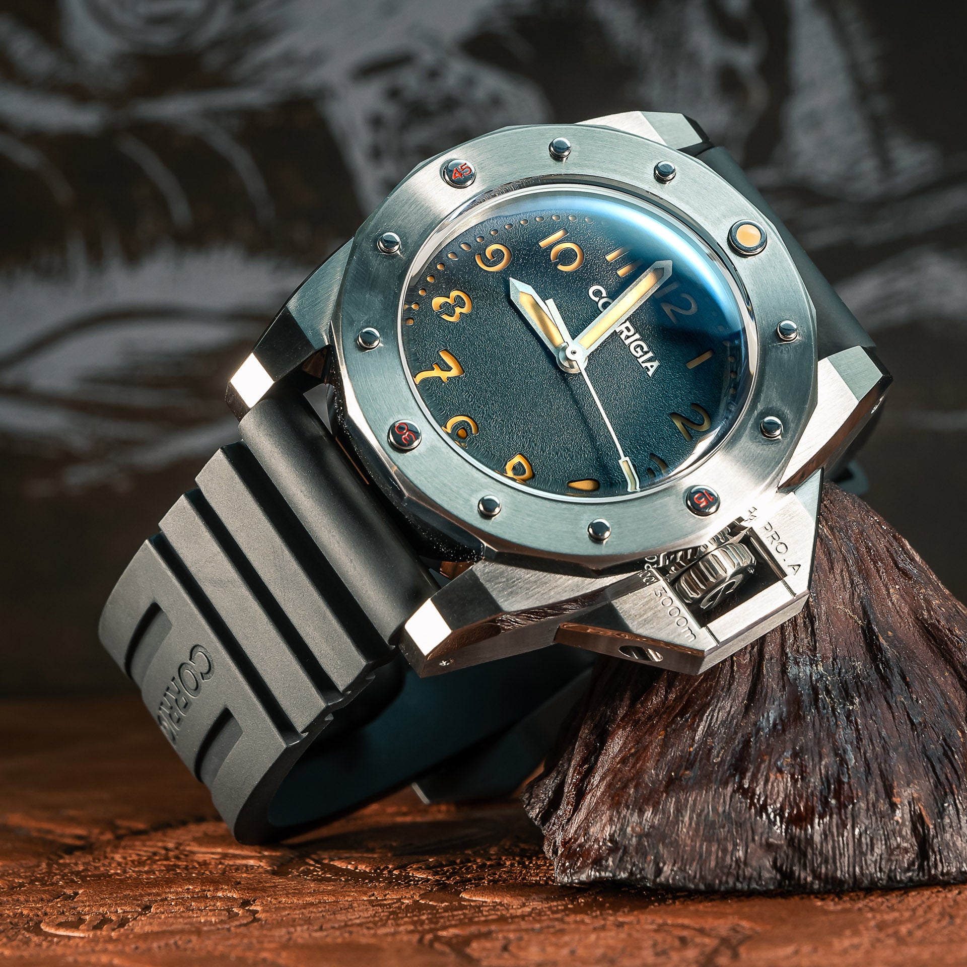 Corrigia02 Steel P-Black REF.AS.587-614-578-579-580 Display Model 