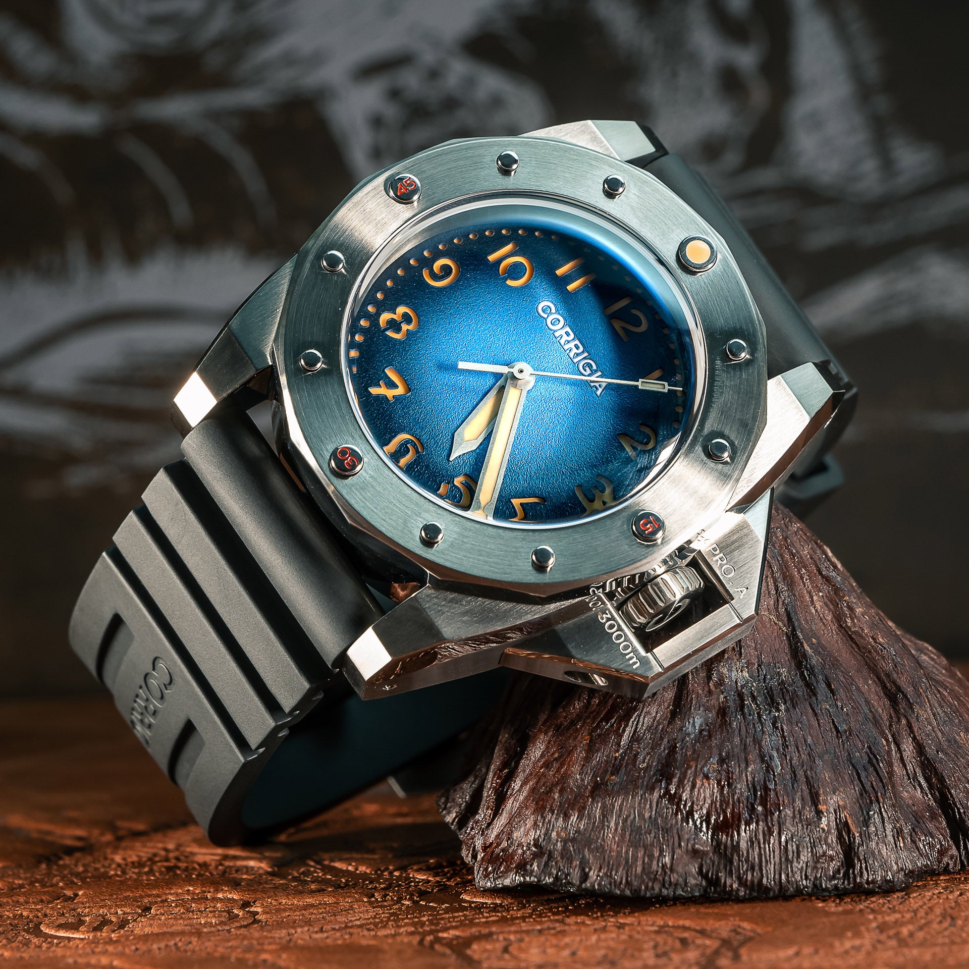 Corrigia02 Steel P-Blue REF.AS.590-614-578-579-580 Display Model 