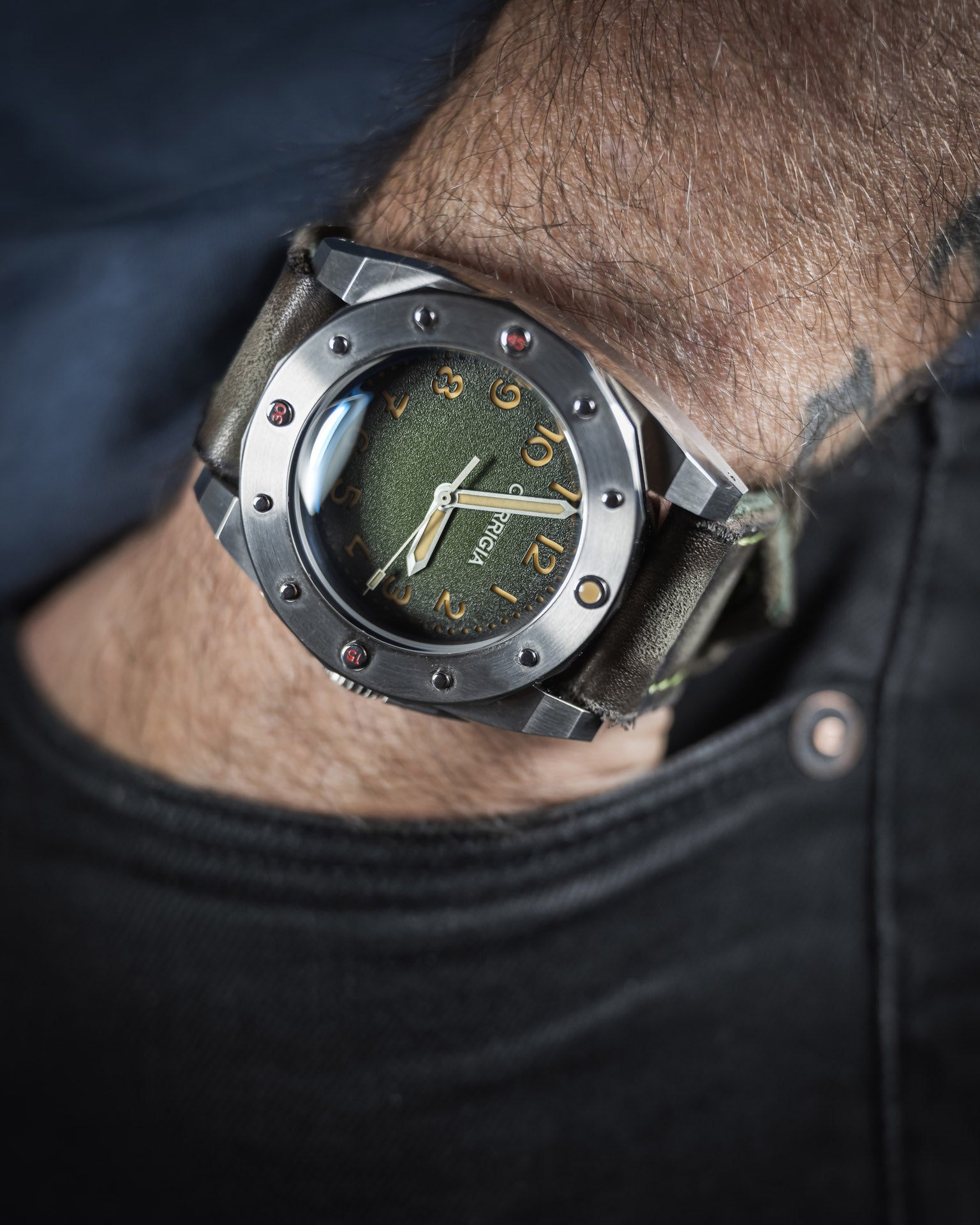 Corrigia02 Steel P-Green Ref.589-614-578-579-580