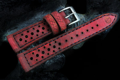 Heritage80 Rouge foncé - FABRICATION ARTISANALE 16 trous RMC 1968 