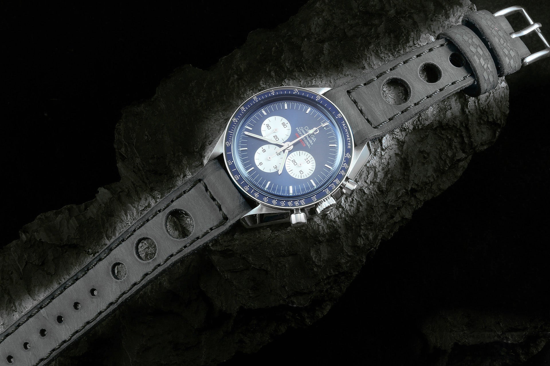 Custom Made · Heritage09 Dark Grey Rally Racer Strap 3 Holes