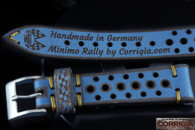 Minimo80 Bleu ARTISAN FABRIQUÉ 16 Trous RMC 1968 