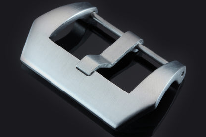 Screw-on PRE-V Buckle, brushed stainless steel