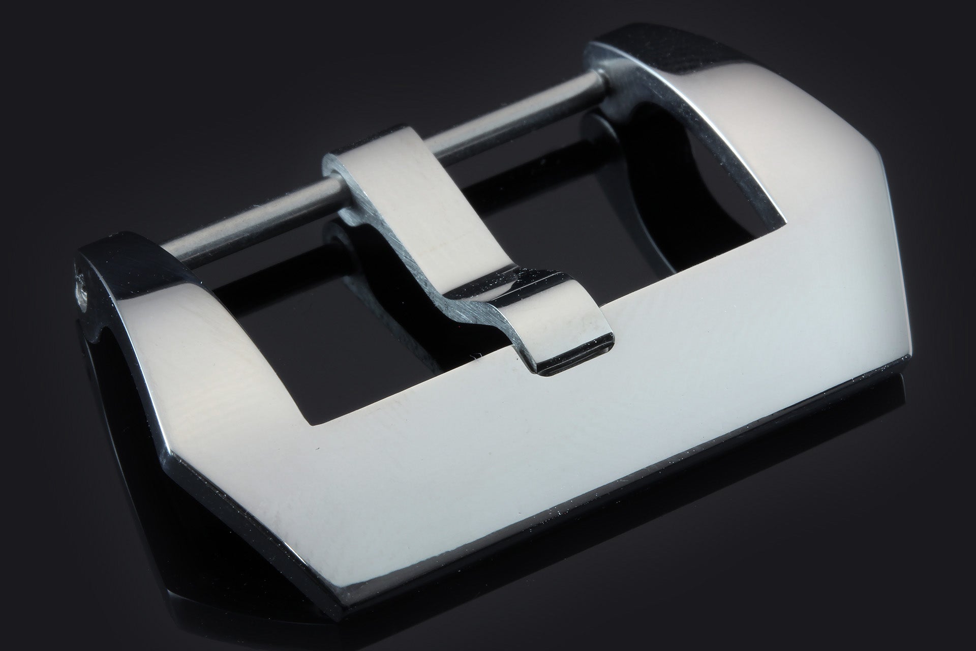 Screw-on PRE-V Buckle, polished stainless steel