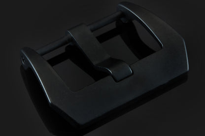 Screw-on PRE-V Buckle, black DLC