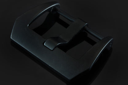 Screw-on PRE-V Buckle, black DLC