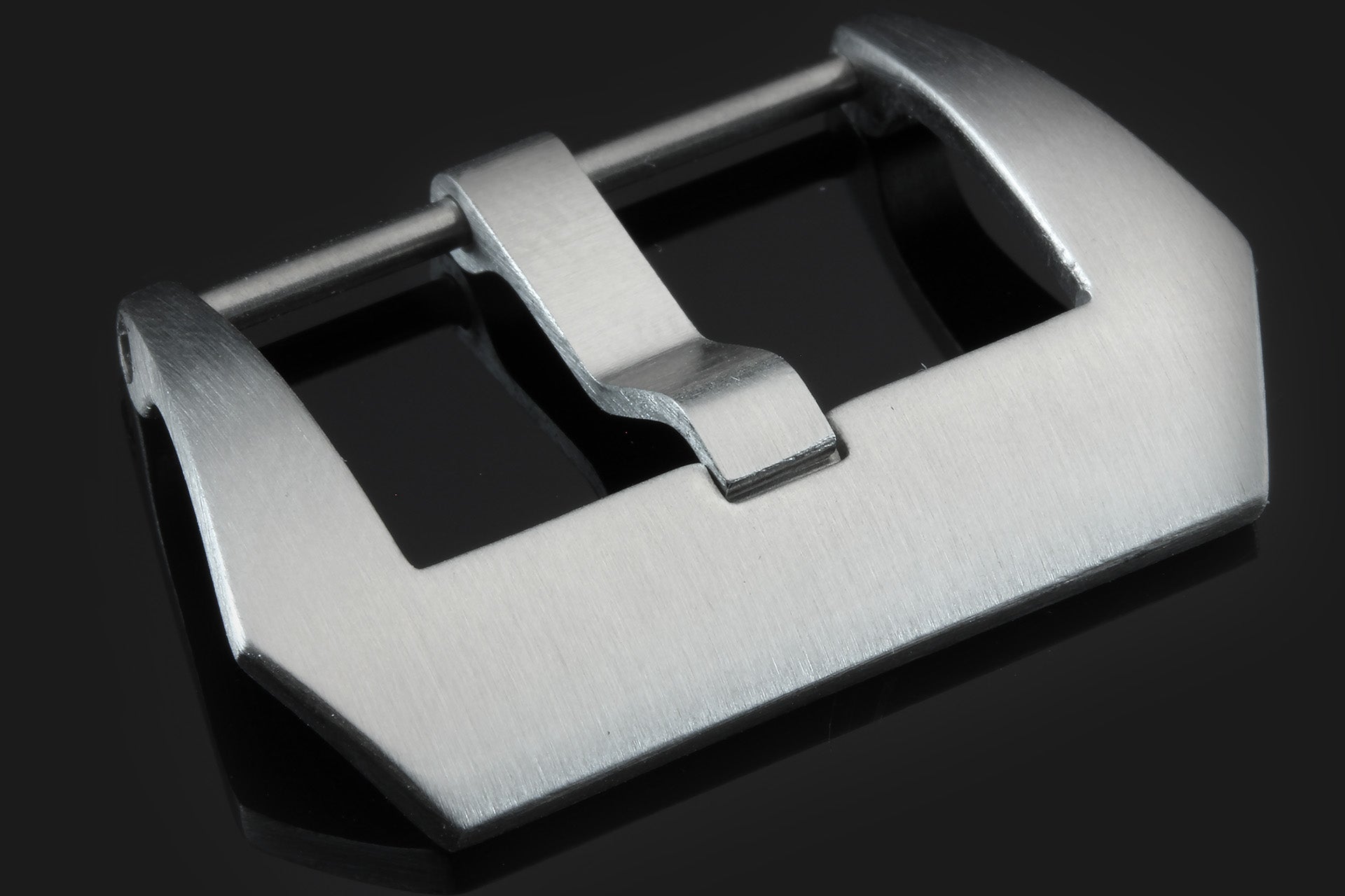 Screw-on PRE-V Buckle, brushed titanium