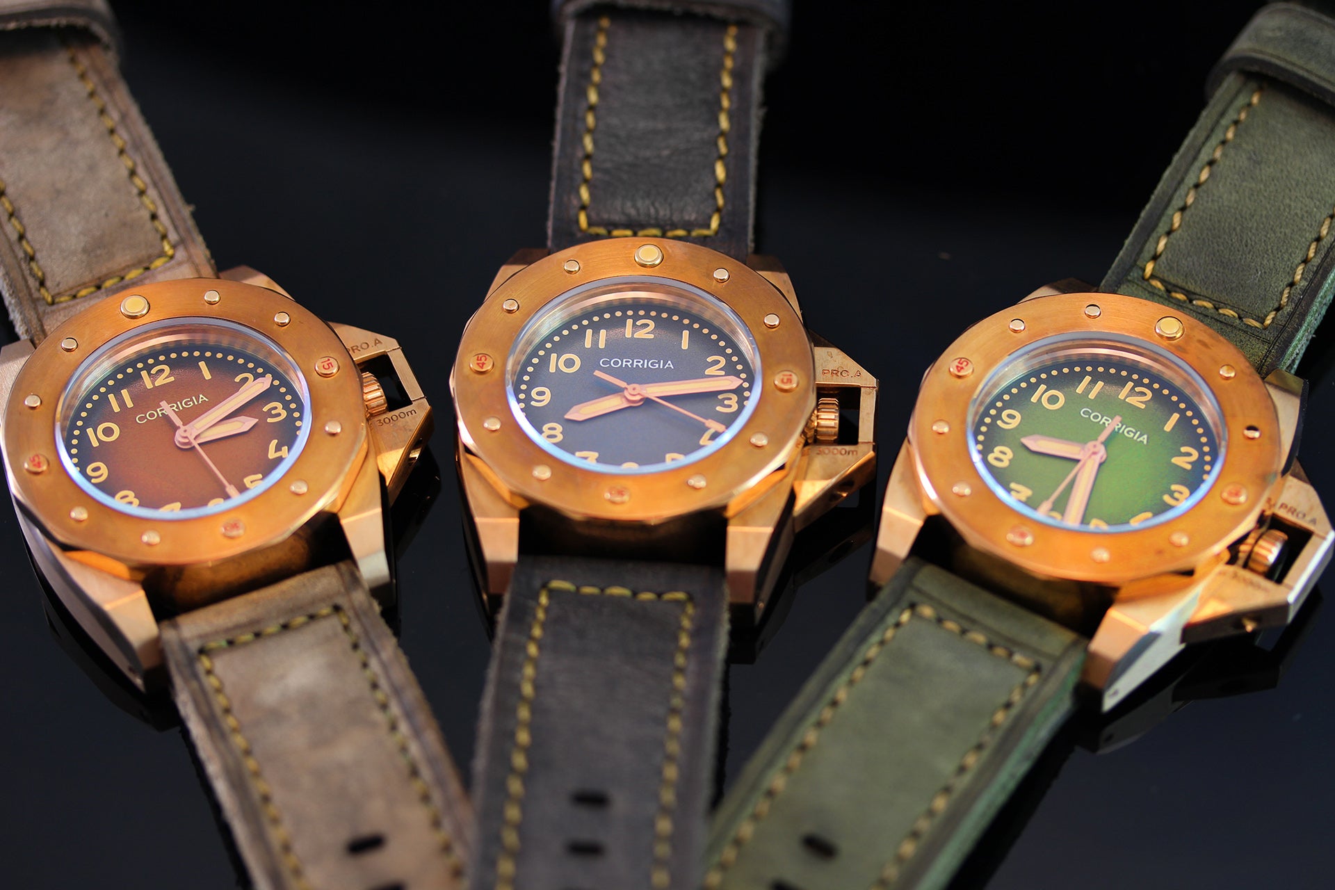 Corrigia01 Bronze P-Olive Ref.611-613-576-577