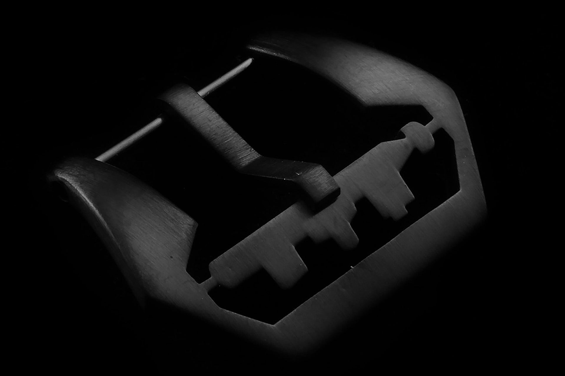 Torpedo Buckle made of stainless steel (PVD-DLC coated)