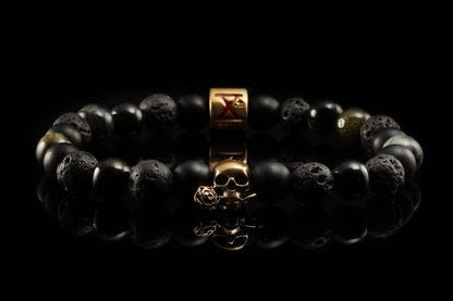 BEADS01 - Black Bronze Xª Flottiglia MAS | Beaded Bracelet Bracelet 