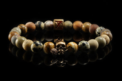 BEADS04 - Tan Bronze Xª Flottiglia MAS | Beaded Bracelet Bracelet 