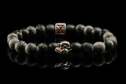 BEADS02 - Gray Silver Xª Flottiglia MAS | Beaded Bracelet Bracelet 