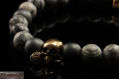 BEADS02 - Gray Bronze Xª Flottiglia MAS | Beaded Bracelet Armband