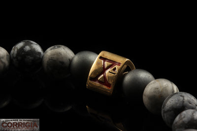 BEADS02 - Gray Bronze Xª Flottiglia MAS | Beaded Bracelet Armband
