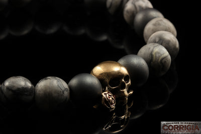 BEADS02 - Gray Bronze Xª Flottiglia MAS | Beaded Bracelet Armband