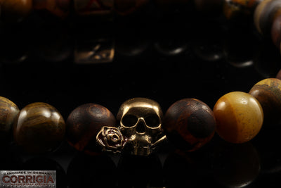 BEADS03 - Brown Bronze Xª Flottiglia MAS | Beaded Bracelet Armband