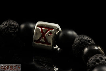 BEADS01 - Black Silver Xª Flottiglia MAS | Beaded Bracelet Bracelet 