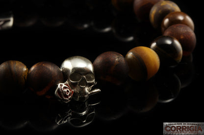 BEADS03 - Brown Silver Xª Flottiglia MAS | Beaded Bracelet Bracelet 