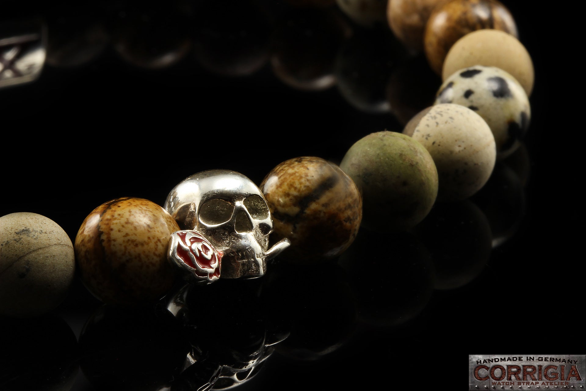 BEADS04 - Tan Silver Xª Flottiglia MAS | Beaded Bracelet Bracelet 