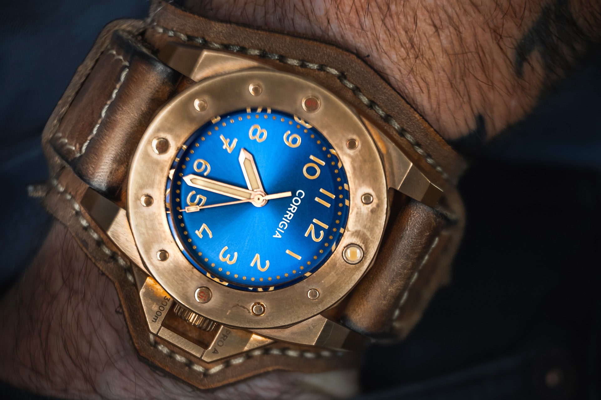 Winkel15 Brown with Corrigia crown guard