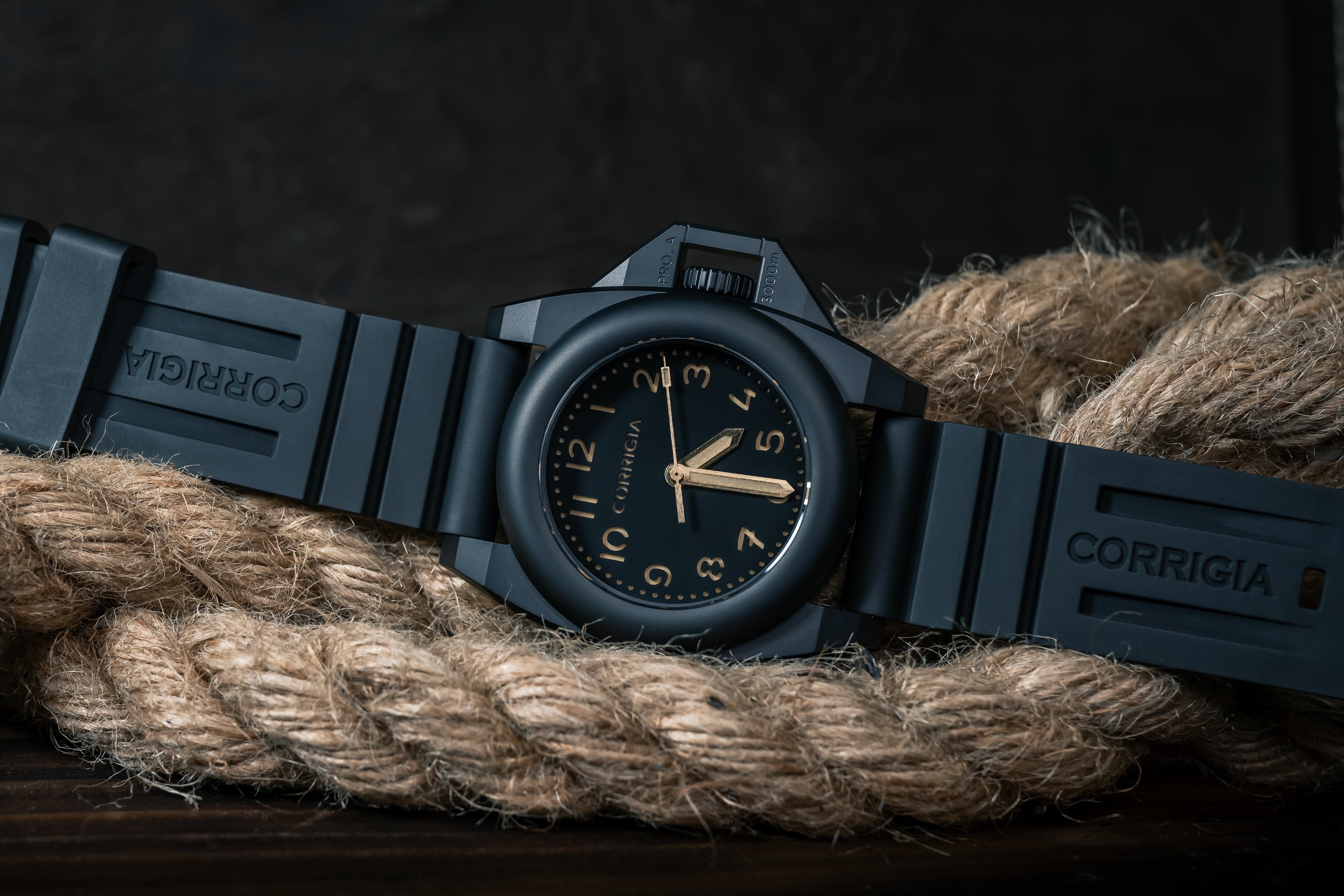 RUBBER01 Deep Black Tactical FKM wave rubber 