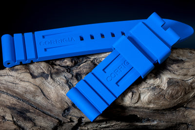 RUBBER03 Royal Blue Ocean FKM-Wave-Kautschuk