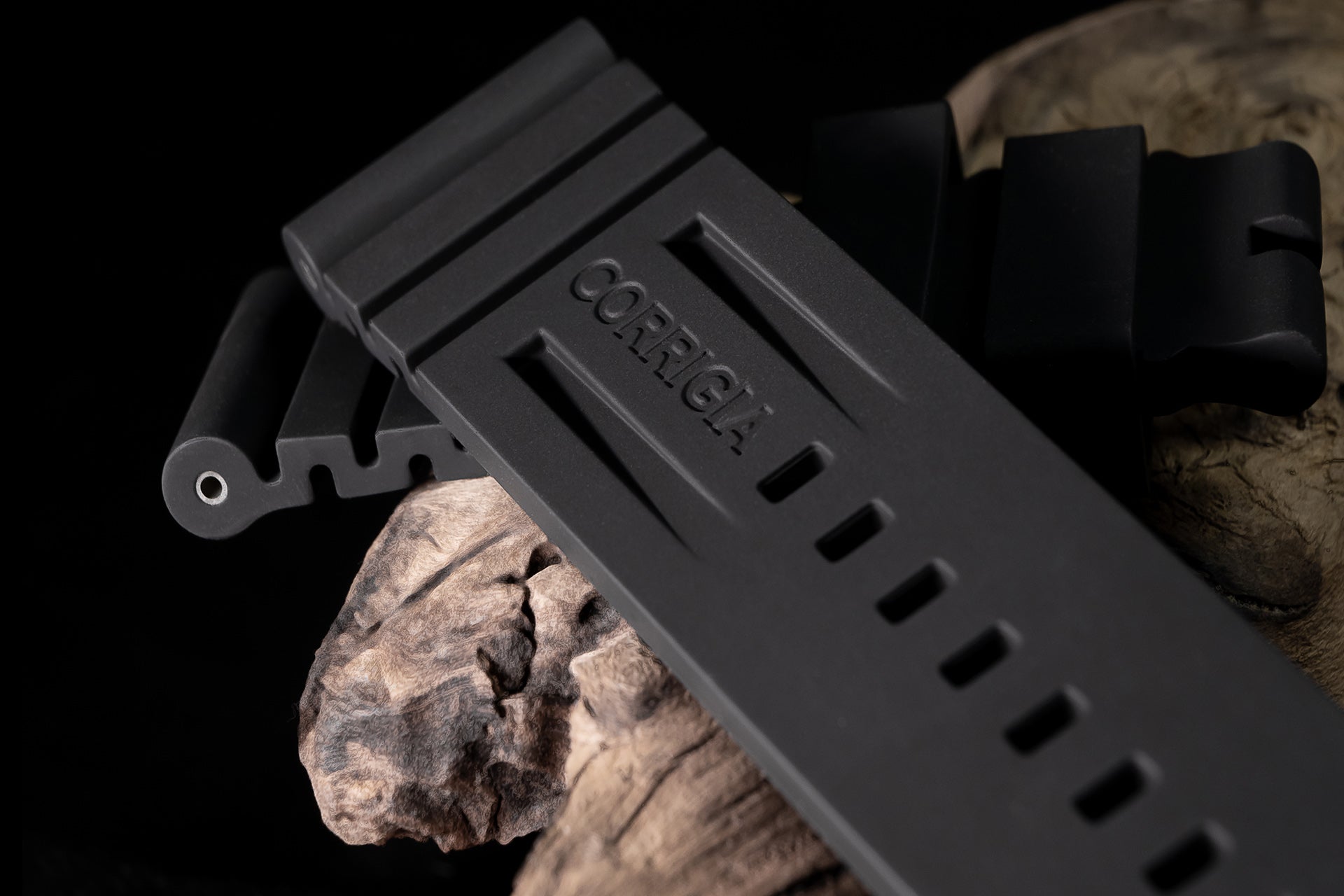 RUBBER01 Deep Black Tactical FKM wave rubber 