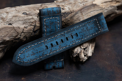Voynich15 - Bleu foncé véritable vintage 