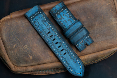 Voynich15 - Bleu foncé véritable vintage 