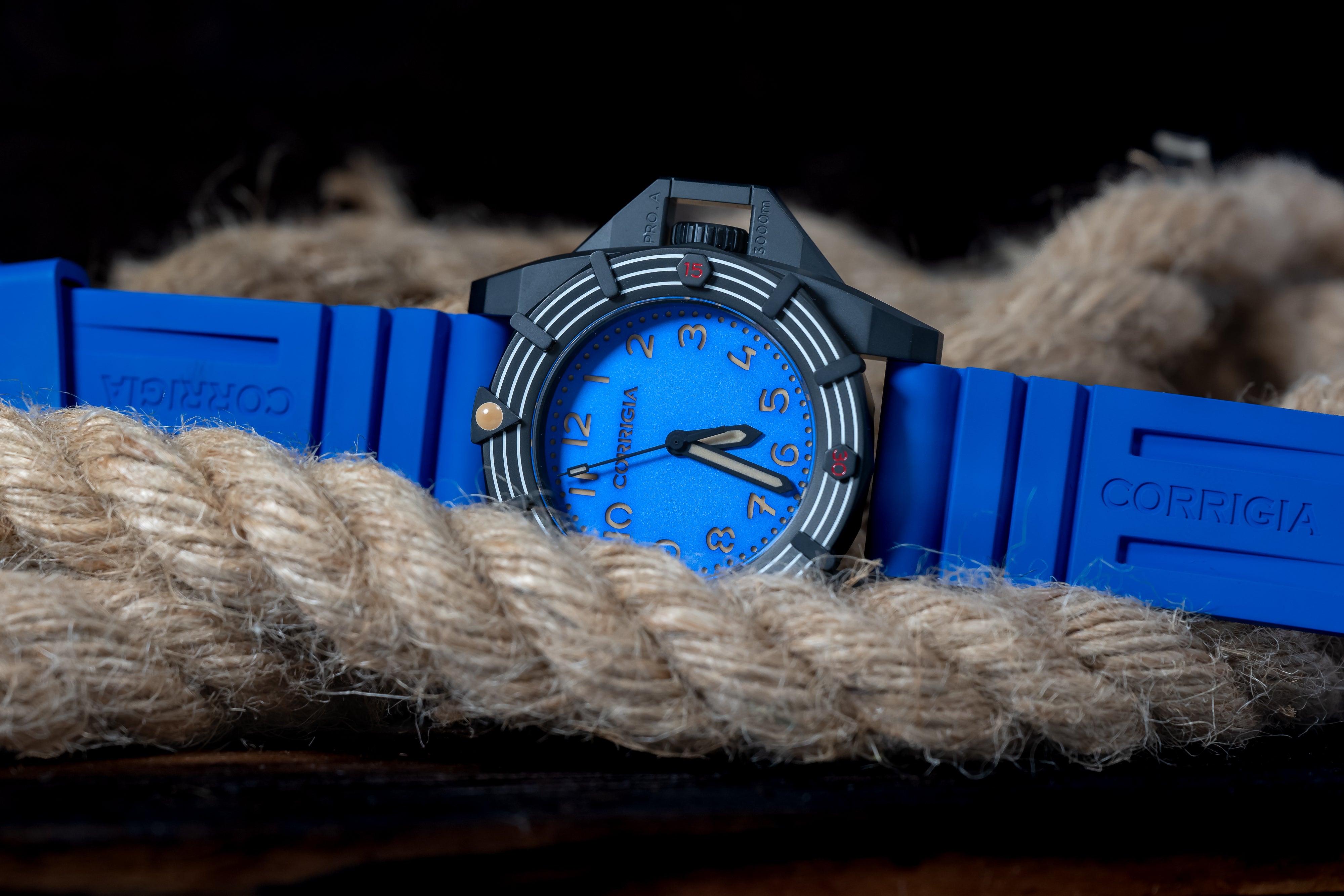 RUBBER03 Royal Blue Ocean FKM wave rubber 