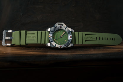 RUBBER04 Combat Olive Tactical FKM wave rubber 