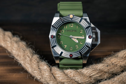 RUBBER04 Combat Olive Tactical FKM wave rubber 