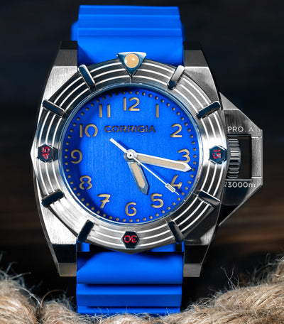 RUBBER03 Royal Blue Ocean FKM-Wave-Kautschuk