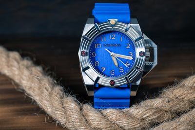 RUBBER03 Royal Blue Ocean FKM-Wave-Kautschuk