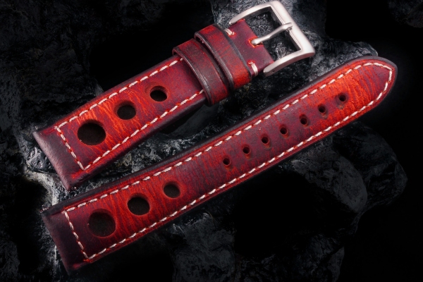 Heritage05 Red Rally Racer Strap 3 Holes