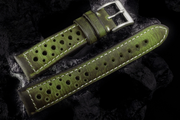 Heritage16 Lime Rally Racer Strap 16 Holes