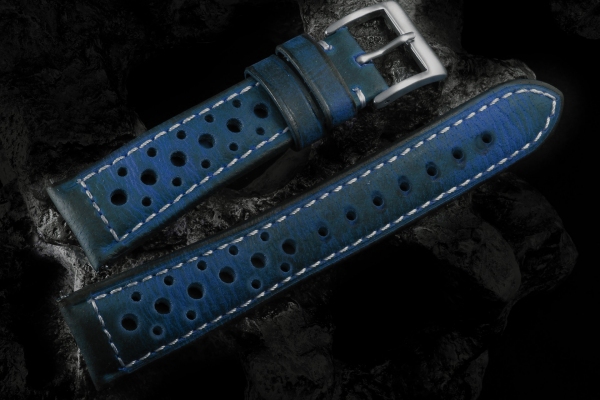 Heritage07 Blue Rally Racer Strap 16 Holes