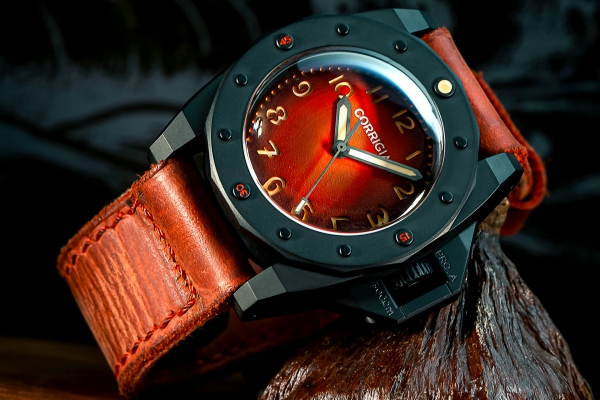 Corrigia02 DLC Red Diver Watch Ref. 592-615-582-583 - LE